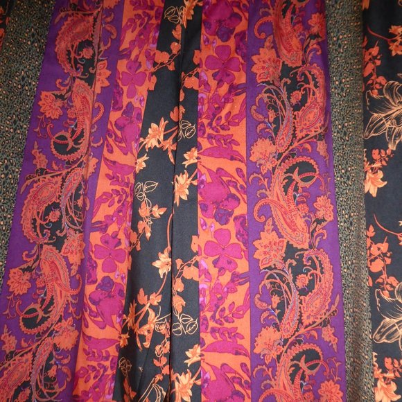 Soft Surroundings Wide Leg Full Length Curio Pants Black Multi USA Size Small - Picture 13 of 16